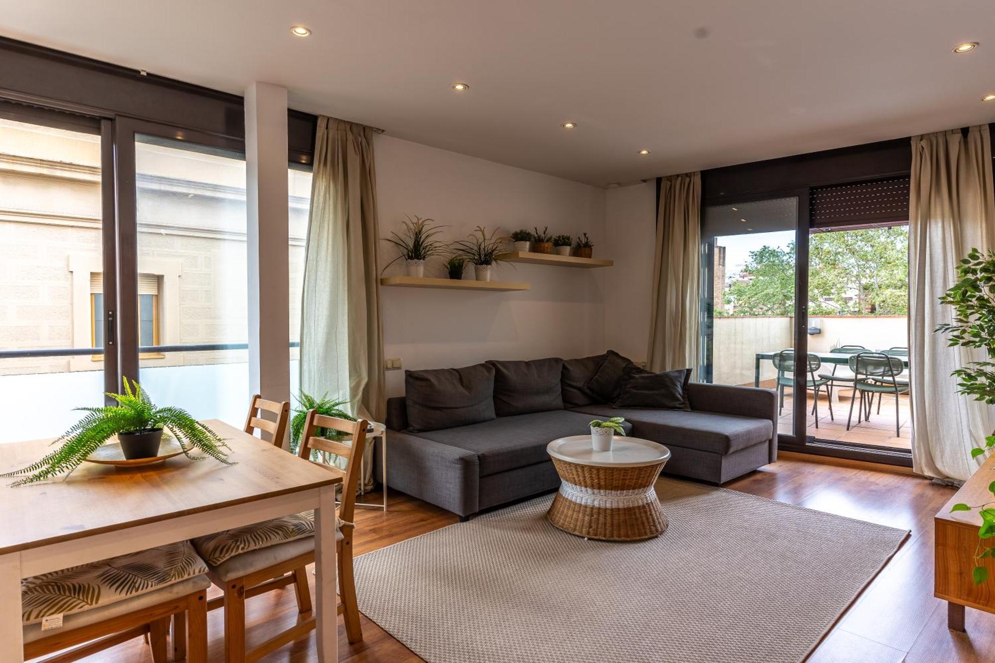 Centrico Apartamento Con Terraza Barcelona Zewnętrze zdjęcie