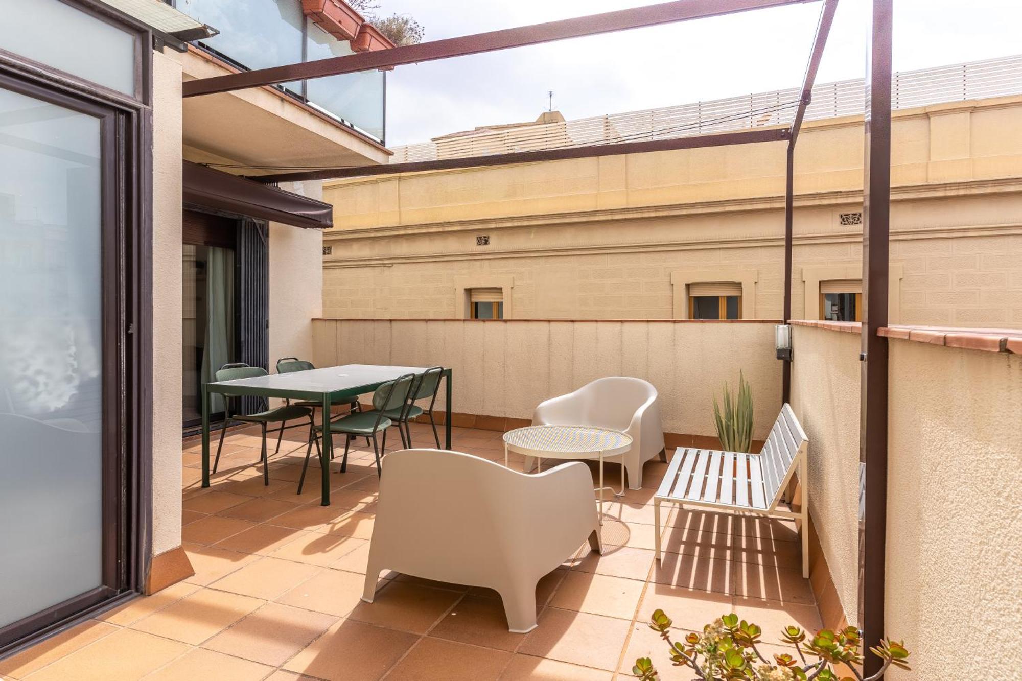Centrico Apartamento Con Terraza Barcelona Zewnętrze zdjęcie