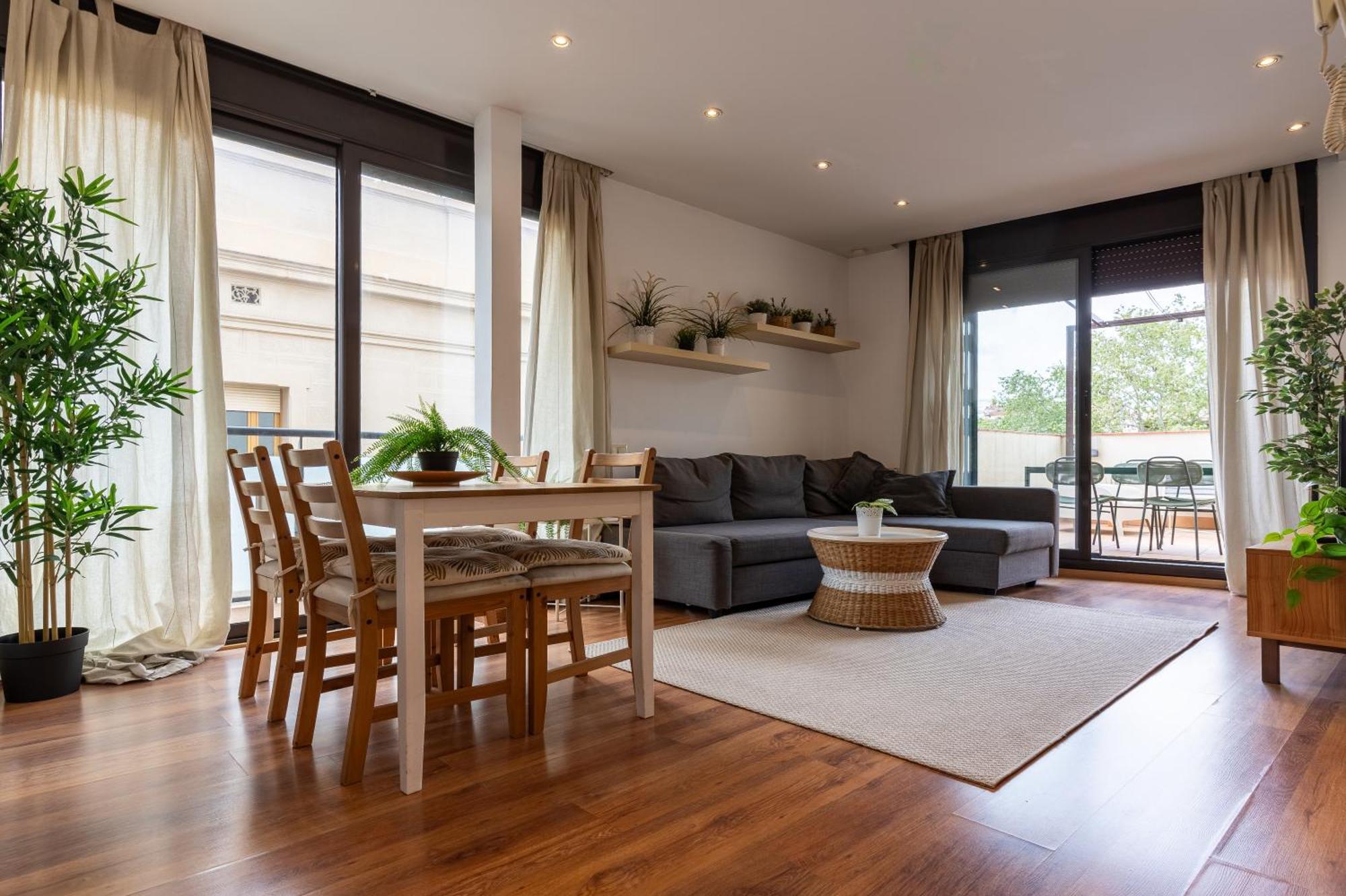 Centrico Apartamento Con Terraza Barcelona Zewnętrze zdjęcie